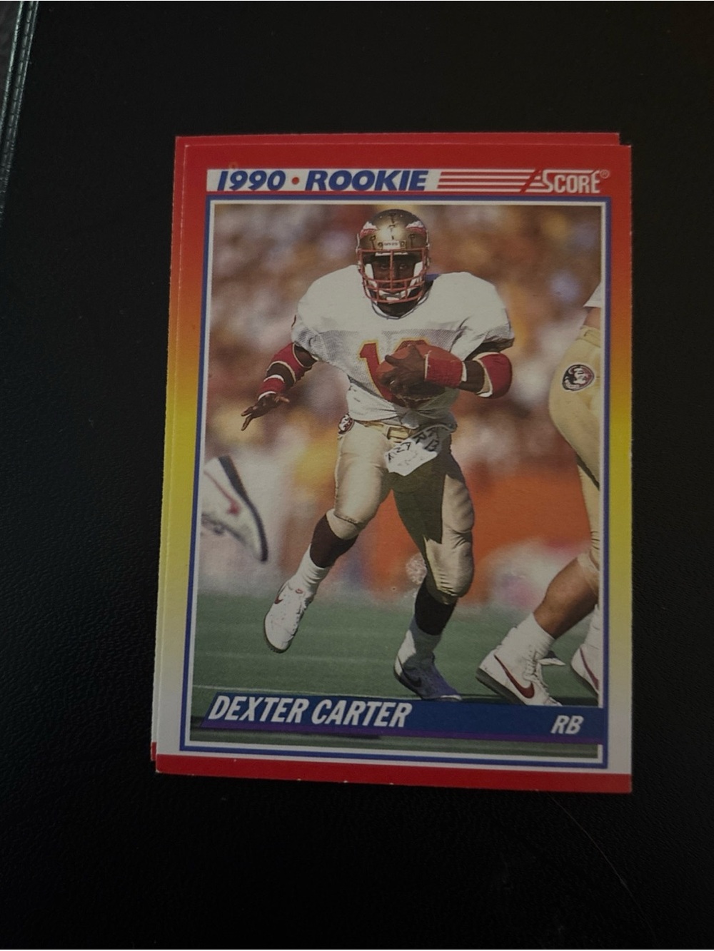 1990 Rookie Football Trading Card - Dexter Carter